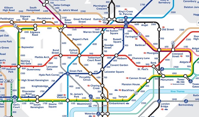 New London tube map