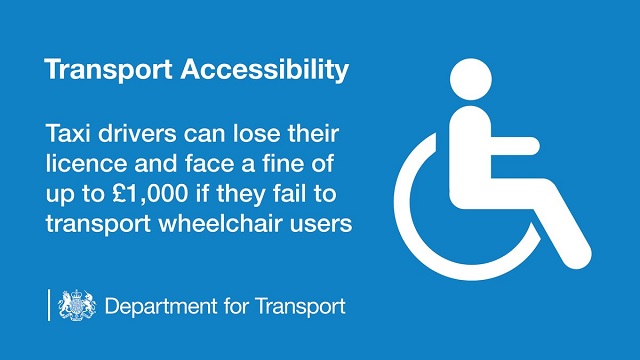 Wheelchair taxi users