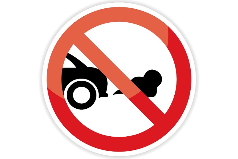 Vehicle idling sign