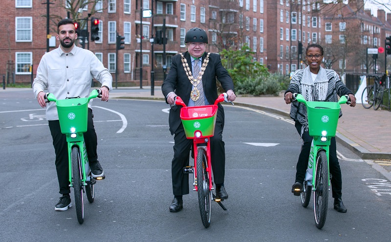 Dockless store bike hire