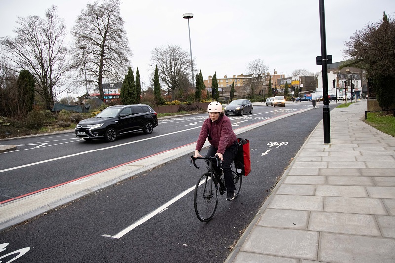 TfL completes work on two major new sections of Cycleway London